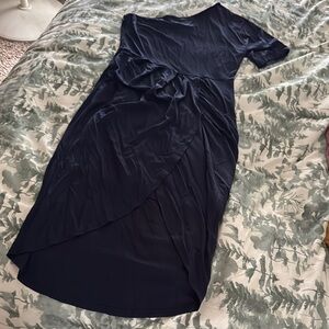 Elegant Navy Blue Women's Dress